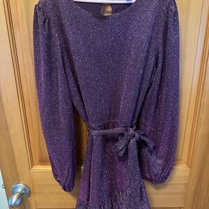 Purple Glitter Dress
